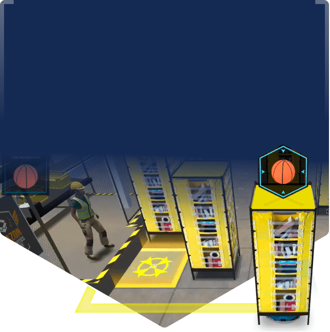 Virtual Amazon fulfillment center as part of the Amazon Cyber Robotics Challenge with CoderZ